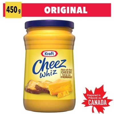 Kraft Tartinade De Fromage Cheese Whiz 450 g, 0,89 $/100g