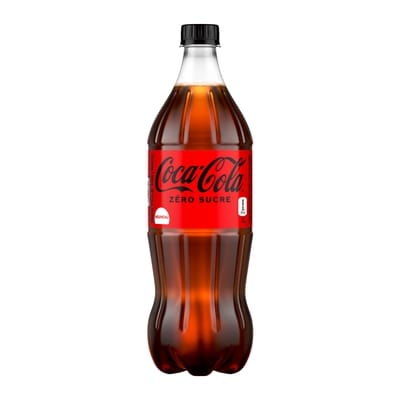 Coca-Cola Cola Zero Sucre Bouteille 1 l, 0,28 $/100ml