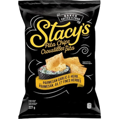 Stacy's Parmesan Garlic & Herb Flavour Pita Chips 227g 227 g, $2.20/100g