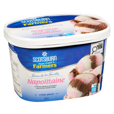 Crème glacée Favori de la Famille napolitaine Scotsburn
