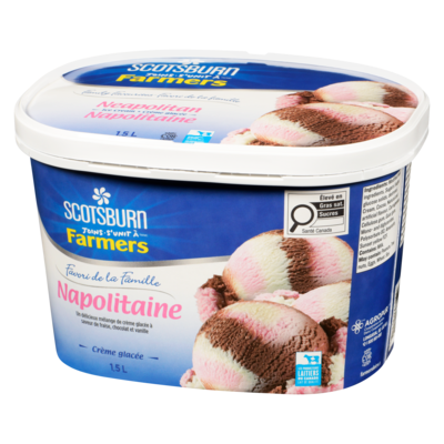 Crème glacée Favori de la Famille napolitaine Scotsburn