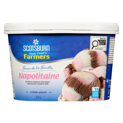 Crème glacée Favori de la Famille napolitaine Scotsburn