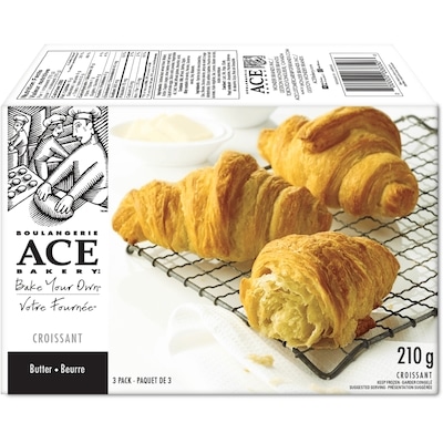 Boulangerie ACE Croissant au beurre BYO 210 g, 3,00 $/100g