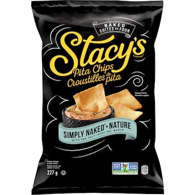 Stacy's Simply Naked Pita Chips 227g 227 g, $2.20/100g