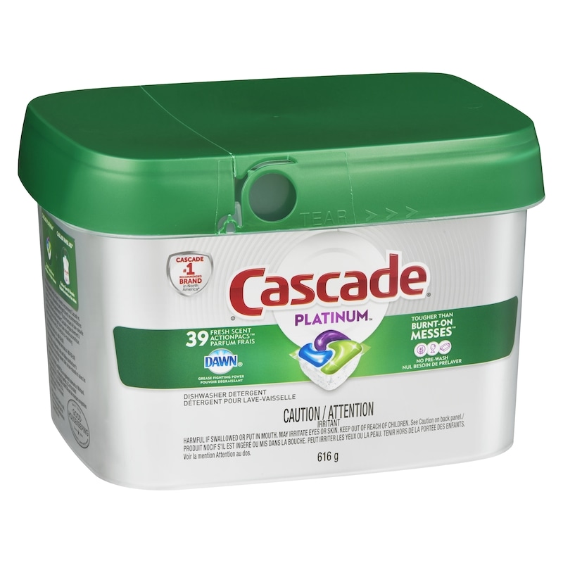 Platinum ActionPacs Dishwasher Detergent Pods, Fresh, 39 Count