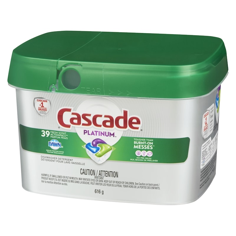 Platinum ActionPacs Dishwasher Detergent Pods, Fresh, 39 Count