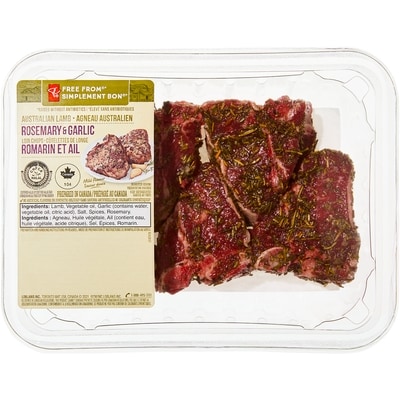 le Choix du Président Côtelettes marinées de longe d’agneau 35,25 $/1kg 15,99 $/1lb