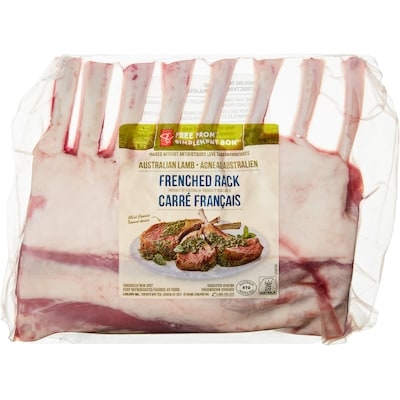 President's Choice Free From Australian Lamb Frenched Rack $57.30/1kg $26.00/1lb