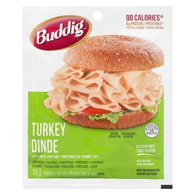 Carl Buddig Turkey, Sliced 55 g, $45.27/1kg $4.53/100g