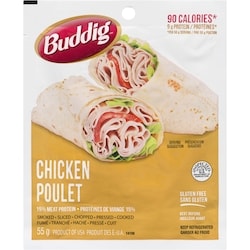 Carl Buddig Chicken, Sliced 55 g, $48.91/1kg $4.89/100g