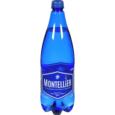 Montellier Eau de source gazéifiée 1 l, 0,20 $/100ml