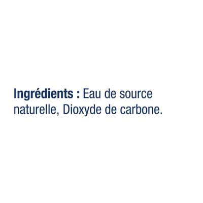 Eau de source naturelle gazéifiée