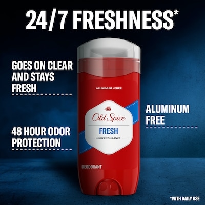 High Endurance Deodorant for Men, Aluminum Free, Fresh Scent