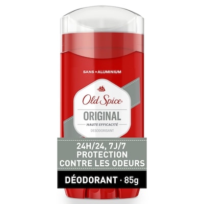 Old Spice Désodorisant High Endurance Old Spice pour hommes, sans aluminium, protection 48 heures, parfum Original 85 g, 7,34 $/100g