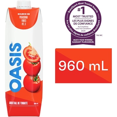 Oasis Cocktail de tomate 960 ml, 0,23 $/100ml