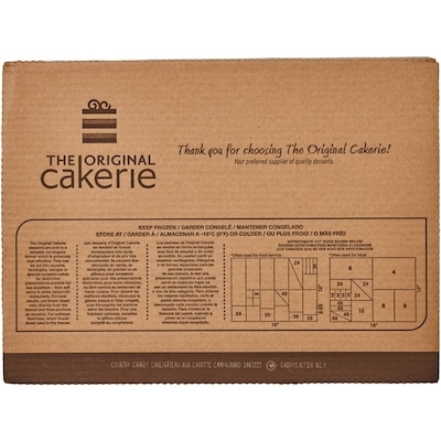 GFS Gateau carottes Cakerie 2.83 kg, 1,31 $/100g