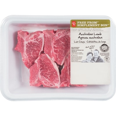President's Choice Free From Australian Lamb Loin Chops $36.36/1kg $16.50/1lb