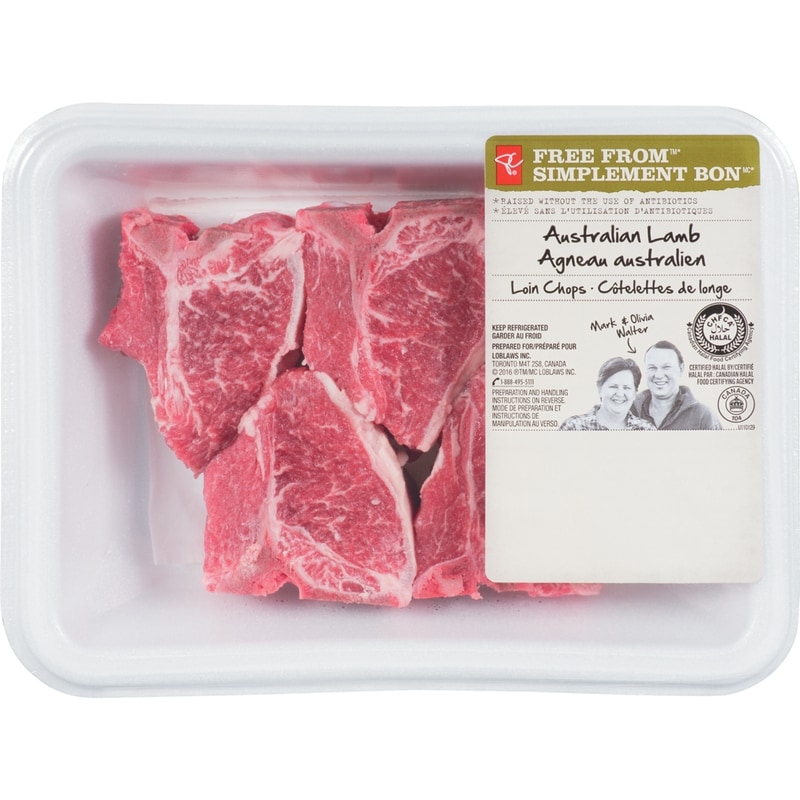 Free From Australian Lamb Loin Chops