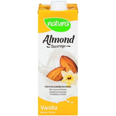 Natura Fortified almond beverage vanilla unsweetened 946 ml, $0.32/100ml