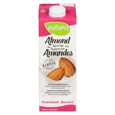 Natura Boisson d'amandes enrichie non sucrée 946 ml, 0,45 $/100ml