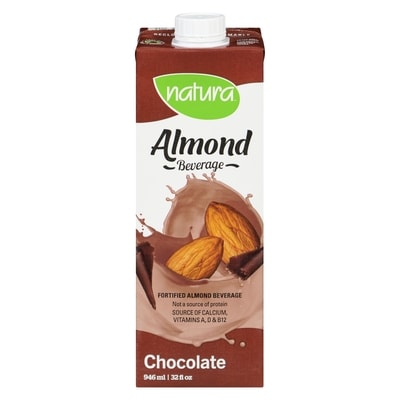 Natura Fortified almond beverage chocolate 946 ml, $0.32/100ml