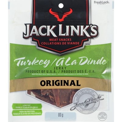Jack Link’s Jerky à la dinde 80 g, 9,36 $/100g