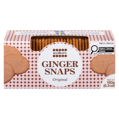 Nyakers Ginger Snaps 150 g, $2.53/100g