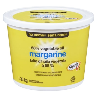 No Name Non-Hydrogenated Margarine 1.36 kg, $0.57/100g