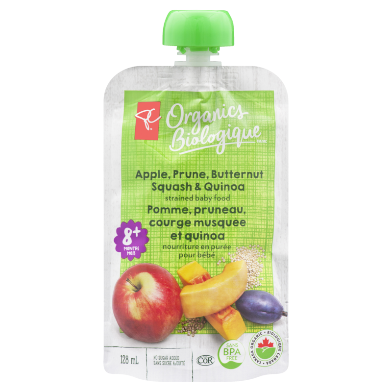 Apple, Prunes & Butternut Squash Strained Baby Food