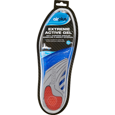 Airplus Semelles Extreme Active Gel pour hommes 1 ea, 21,99 $/1ch