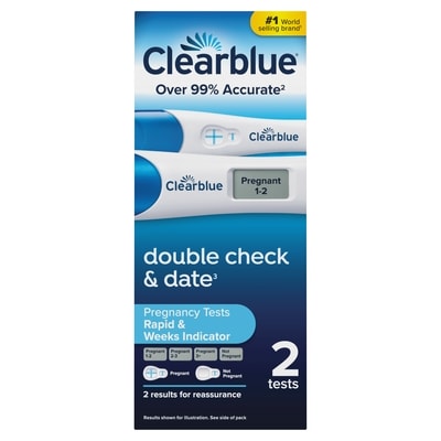 Clearblue Plus Digital + Visual Pregnancy Test 2 ea, $14.75/1ea