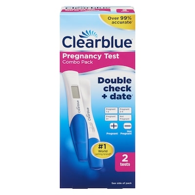 Clearblue Plus Digital + Visual Pregnancy Test 2 ea, $10.50/1ea