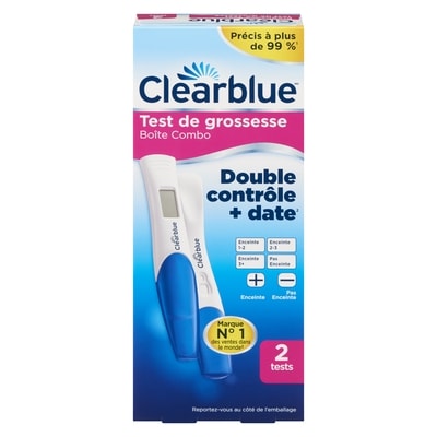 Clearblue Test de grossesse visuel Plus Digital + 2 ea, 10,50 $/1ch