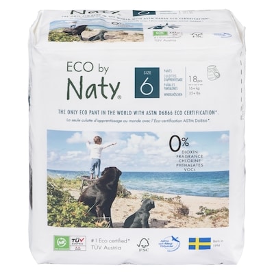 Naty Pull-On Pants, Size 6    18 ea, $1.17/1ea
