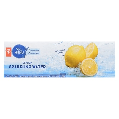 Lemon Sparkling Water, 12-Pack
