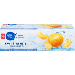 PC Menu Bleu Eau Pétillante Avec Arôme Naturel De Mandarine 12x355.0 ml, 0,13 $/100ml