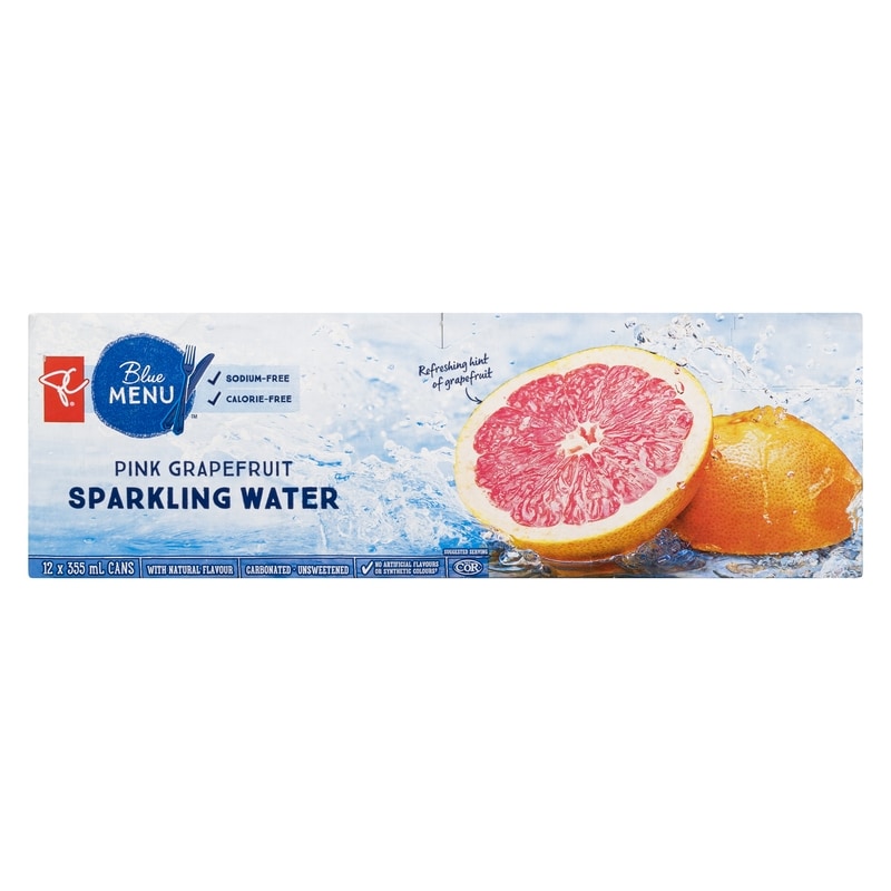 Pink Grapefruit Sparkling Water 