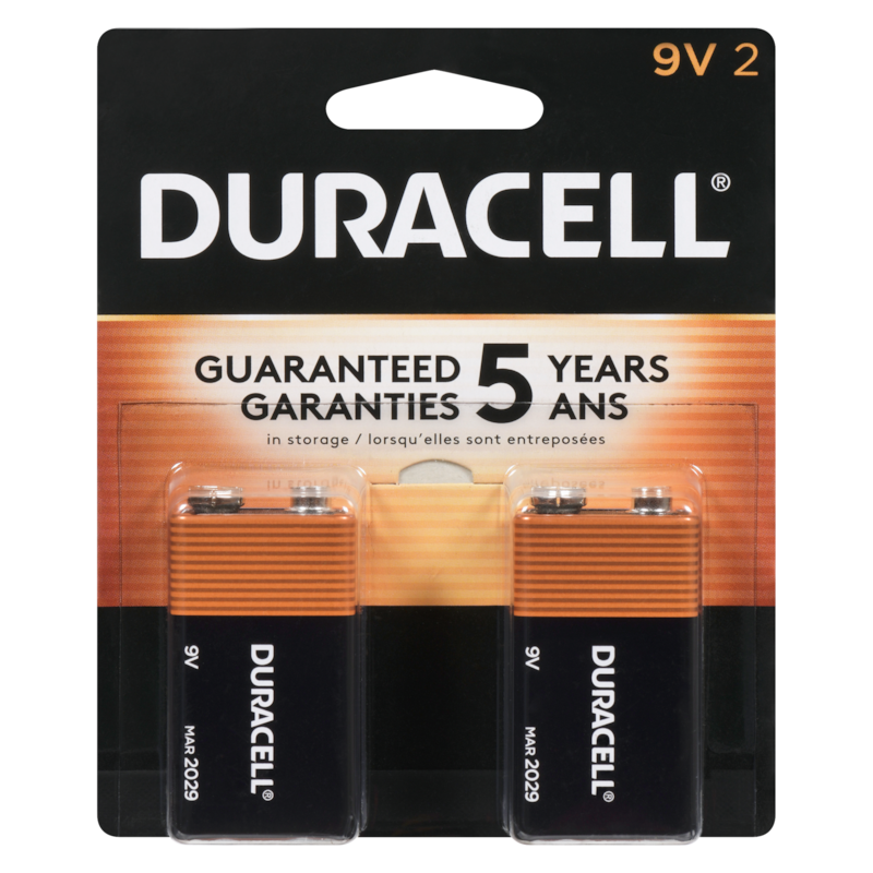 Coppertop Alkaline Batteries, 9V