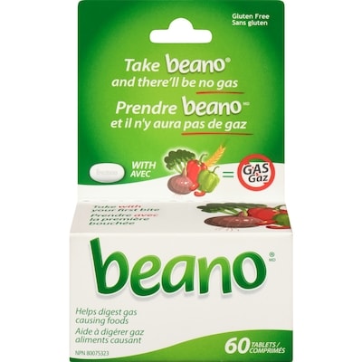 Beano Tablets 60 ea, $0.26/1ea