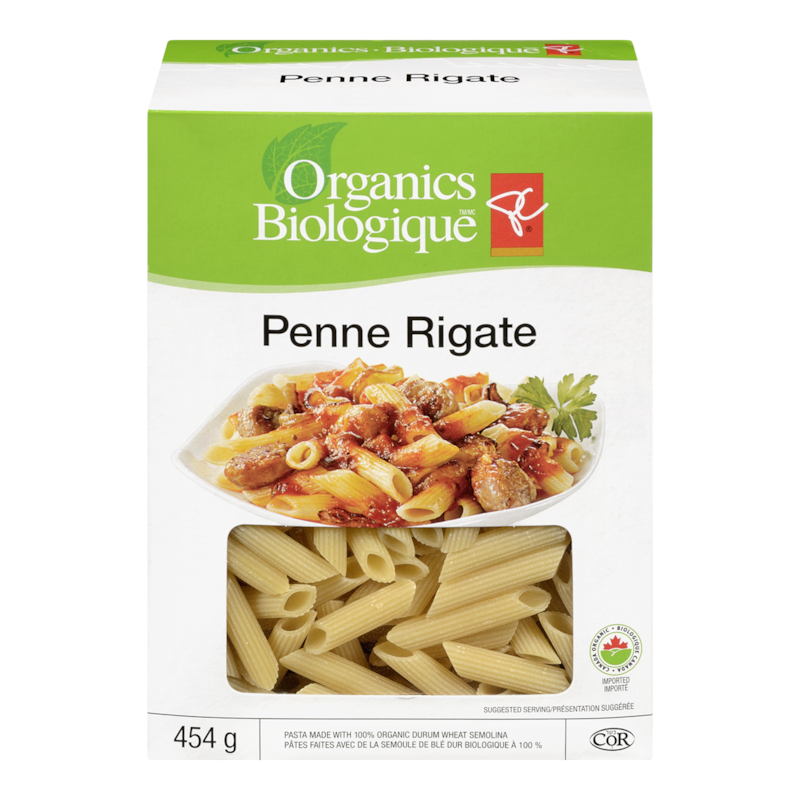 Organic Pasta, Penne Rigate
