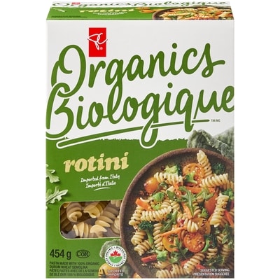 PC Organics Organic Rotini 454 g, $0.88/100g