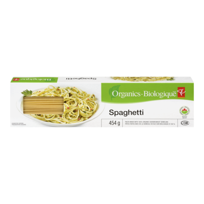 PC Organics Spaghetti 454 g, $0.83/100g