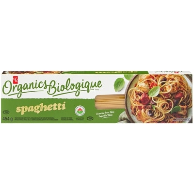 PC Organics Spaghetti 454 g, $0.88/100g