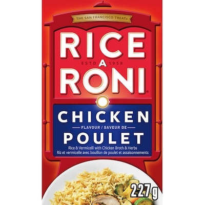 Rice-A-Roni Riz et vermicelle avec bouillon de poulet et assaisonnements Saveur de Poulet 227 g, 0,88 $/100g