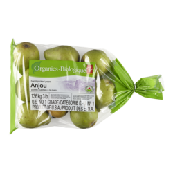 PC Organics Anjou Pears, 3 lb Bag 1.361 kg, $0.73/100g