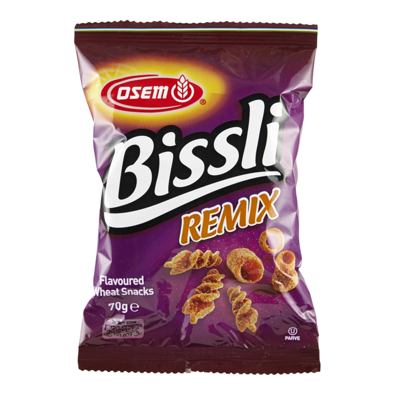 Kosher Bissli Wheat Snacks, BBQ & Smokey Remix