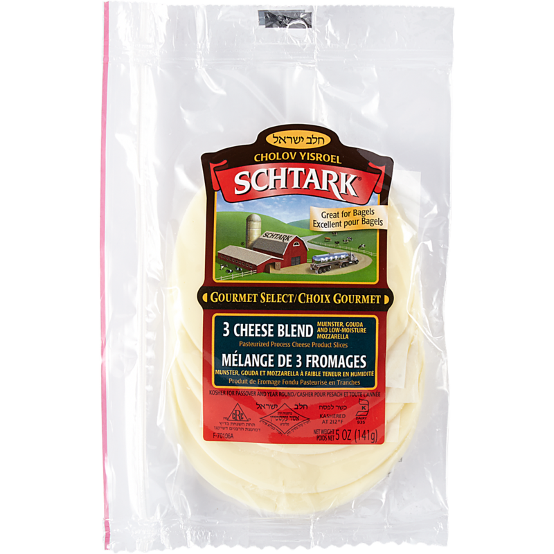 Schtark Sliced Cheese, 3 Cheese Blend