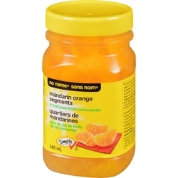 No Name Whole Mandarin Orange Segments in Fruit Juice From