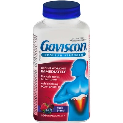 Gaviscon Regular Strength, Fruit 100 ea, $0.19/1ea
