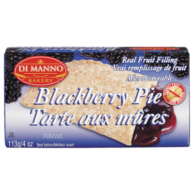 null Tarte aux mûres Di Manno 113 g, 1,14 $/100g